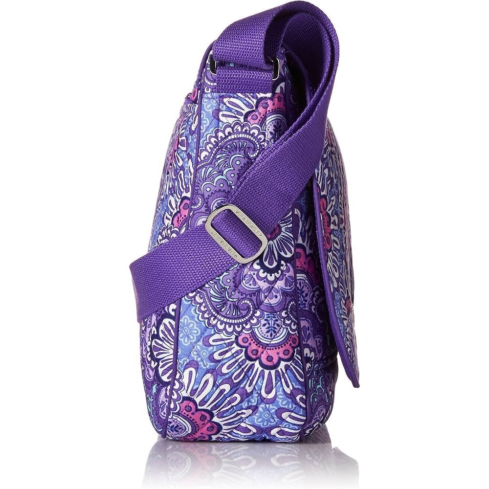 Vera Bradley Quilted Laptop Messenger Crossbody Bag – Retired Lilac Tapestry - Picture 13 of 13